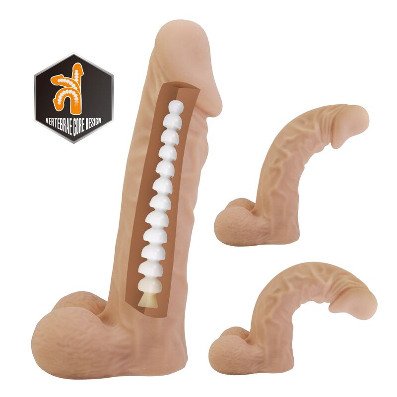 Pretty Love-Jolyon Strap-on con Dildo Flessibile 22 cm Natural · Dildo & Stimolatori (imaginea 7)