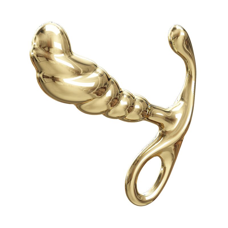 Pretty Love-Jack Massager di prostata di metallo Oro · Giocattoli anali (imaginea 6)