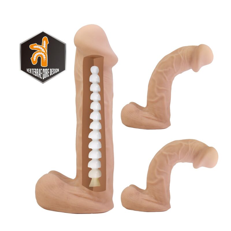 Pretty Love-Kaspar Strap-on con Dildo Flessibile 21 cm Natural · Dildo & Stimolatori (imaginea 5)