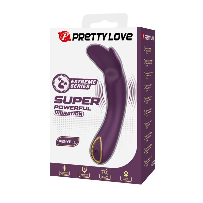 Pretty Love-Kenyell Vibrator Curvato 10 Funzioni Viola · Vibratori (imaginea 7)