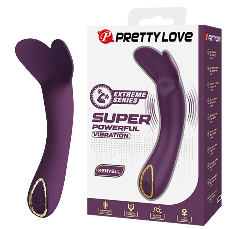 Pretty Love-Kenyell Vibrator Curvato 10 Funzioni Viola