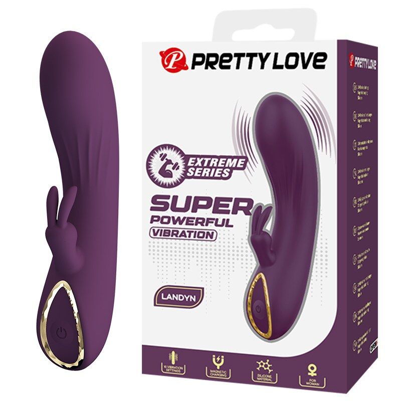 Pretty Love-Landyn Vibrator Coniglio 10 Funzioni Viola