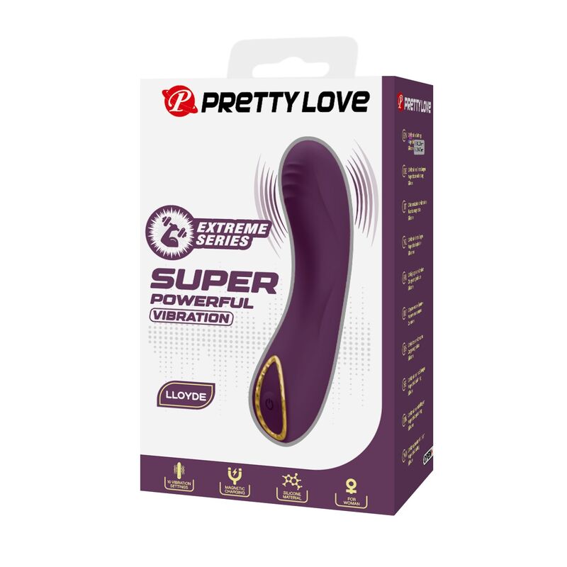 Pretty Love-Lloyde Vibratore Ricaricabile 10 Funzioni Viola · Vibratori (imaginea 5)