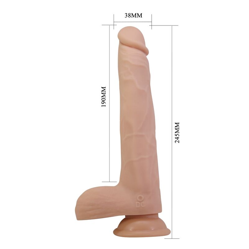 Pretty Love-Nolan Dildo Vibratore con Telecomando 24,5 cm 7 PRETTY LOVE - NOLAN THRUSTING & ROTATING VIBRATING DILDO REMOTE CONTROL 24.5 CM Ø 5 CM NATURAL · Vibratoare (imaginea 7)