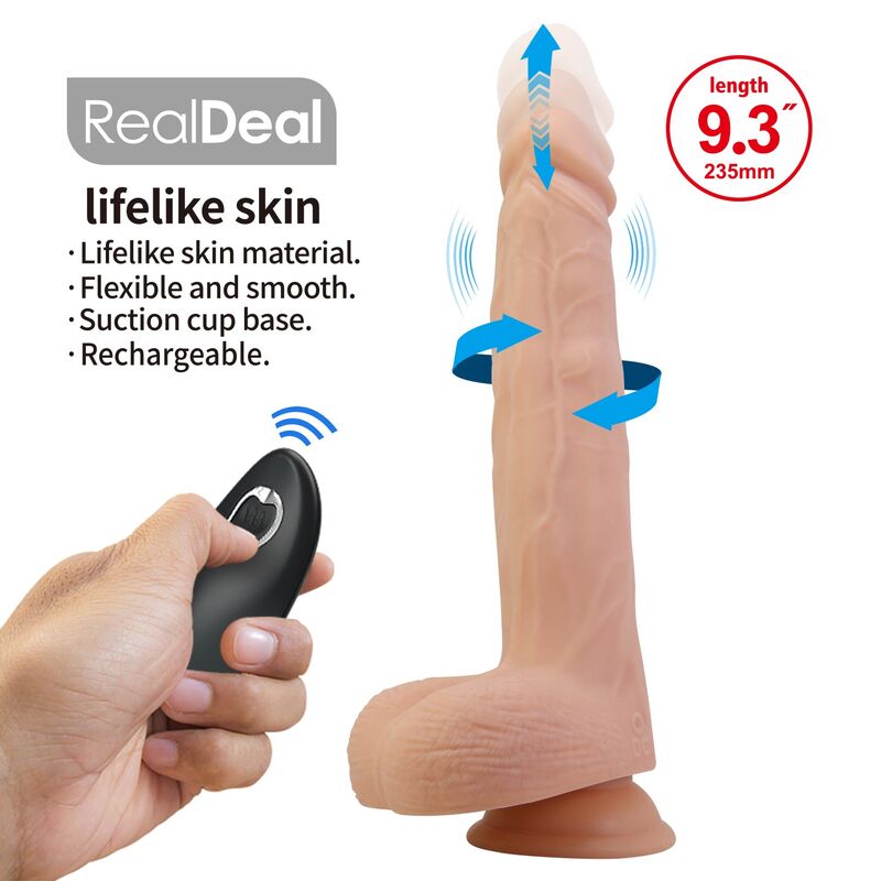 Pretty Love-Miles Dildo Vibratore con Telecomando 23,5 cm · Dildo & Stimolatori (imaginea 6)