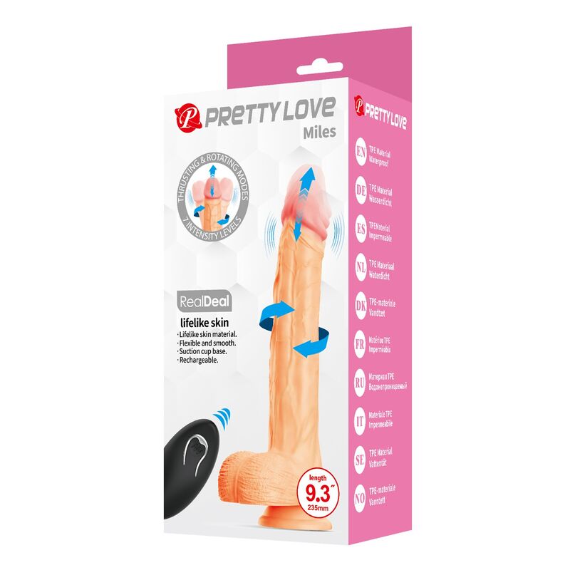 Pretty Love-Miles Dildo Vibratore con Telecomando 23,5 cm · Dildo & Stimolatori (imaginea 4)