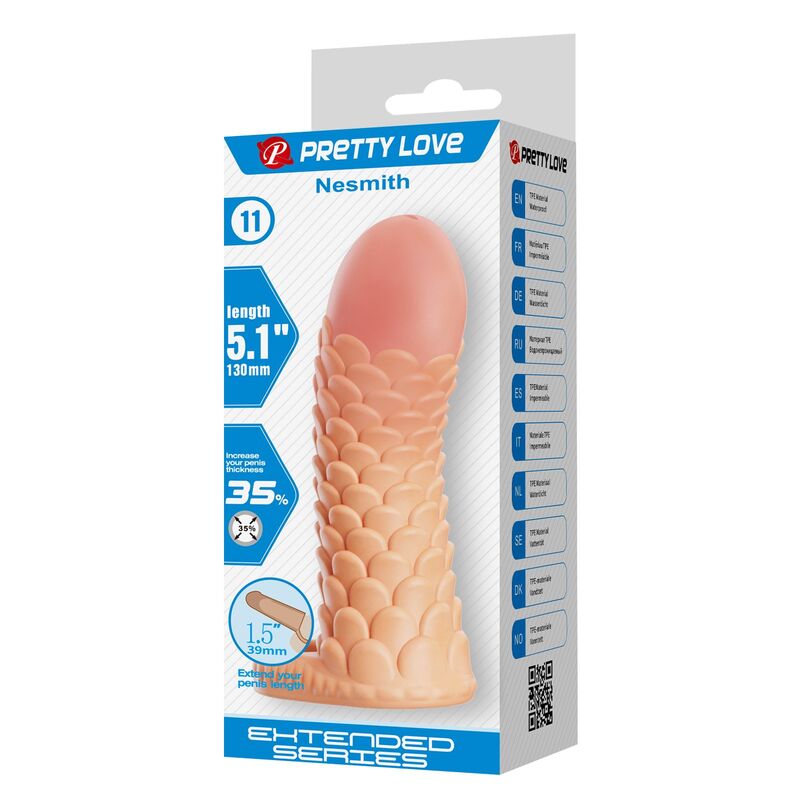 Pretty Love-Nesmith Guaina Extender Pene 13 cm Naturale 6 Pretty Love-Nesmith Guaina Extender Pene 13 cm Naturale · Anelli & Guaine per pene (imaginea 6)