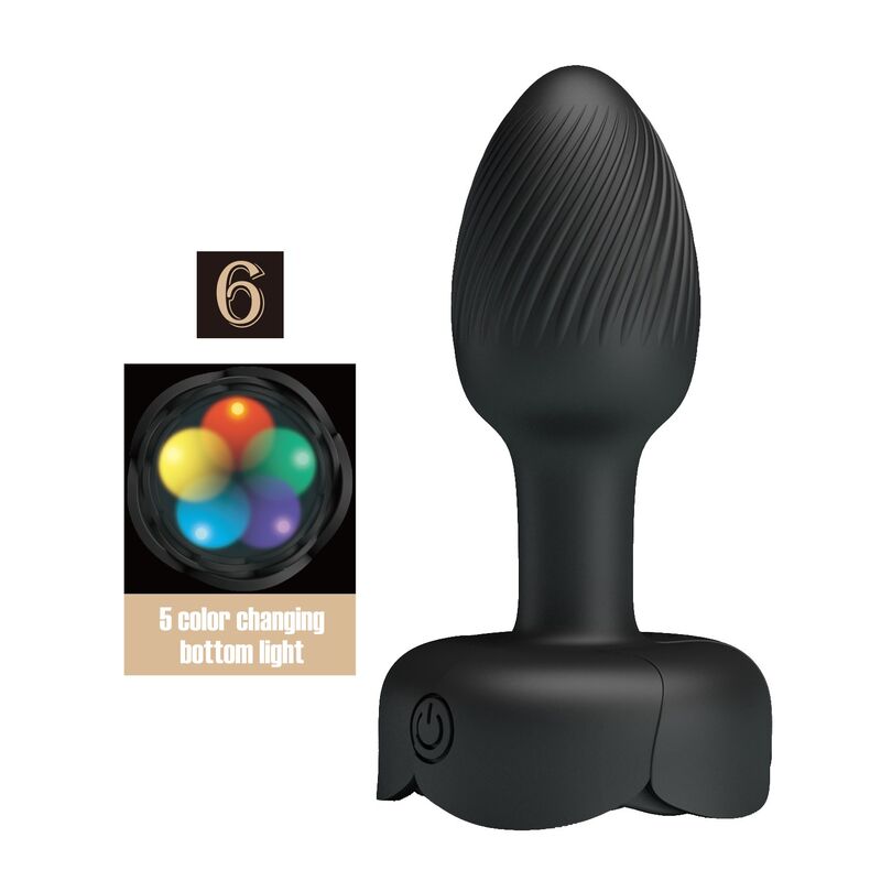 Pretty Love-Plug anale Vibratore ricaricabile 10 modalità Nero 7 Pretty Love-Plug anale Vibratore ricaricabile 10 modalità Nero · Giocattoli anali (imaginea 7)