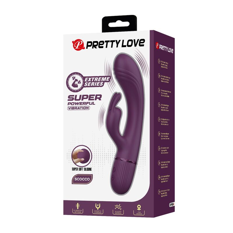 Pretty Love-Rocco Vibrator Rabbit 10 Funzioni Viola · Vibratori (imaginea 4)