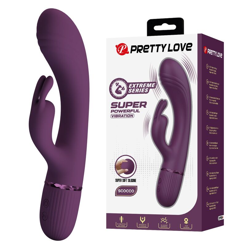 Pretty Love-Rocco Vibrator Rabbit 10 Funzioni Viola · Vibratori