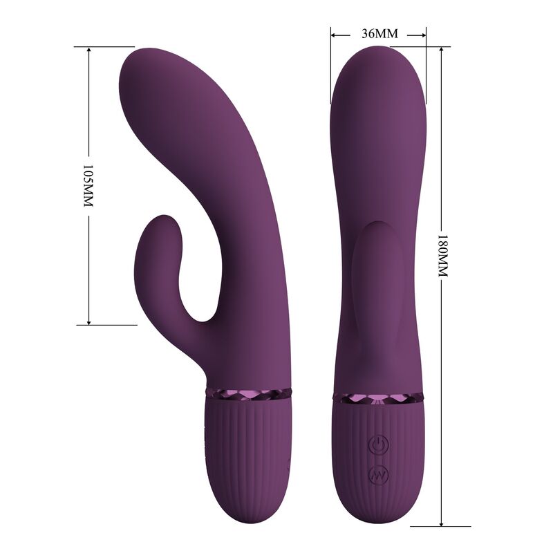 Pretty Love-Margie Vibratore Rabbit 10 Funzioni Viola · Vibratori (immagine 4)