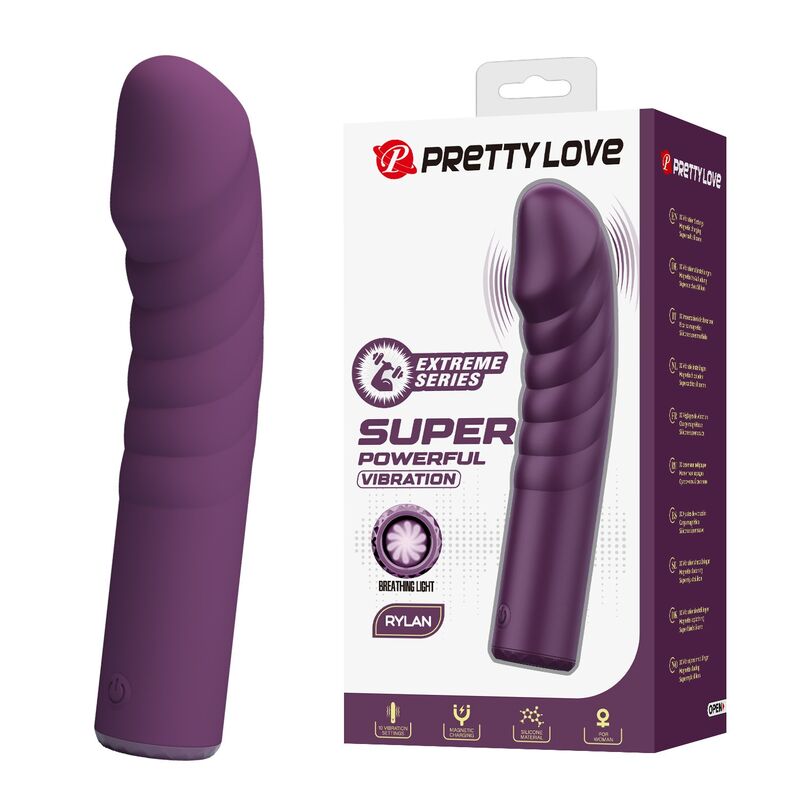 Pretty Love-Ryland Vibratore Ricaricabile 10 Funzioni Viola