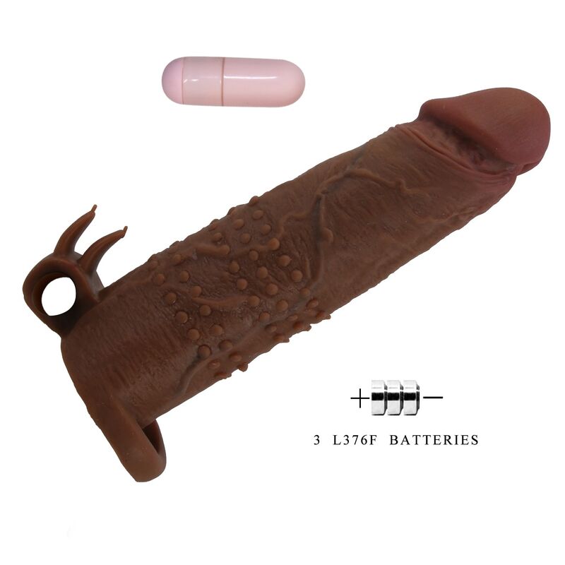 Pretty Love-Quillon Guaina Vibratore per Pene 20 cm Marrone 7 Pretty Love-Quillon Guaina Vibratore per Pene 20 cm Marrone · Anelli & Guaine per pene (imaginea 7)