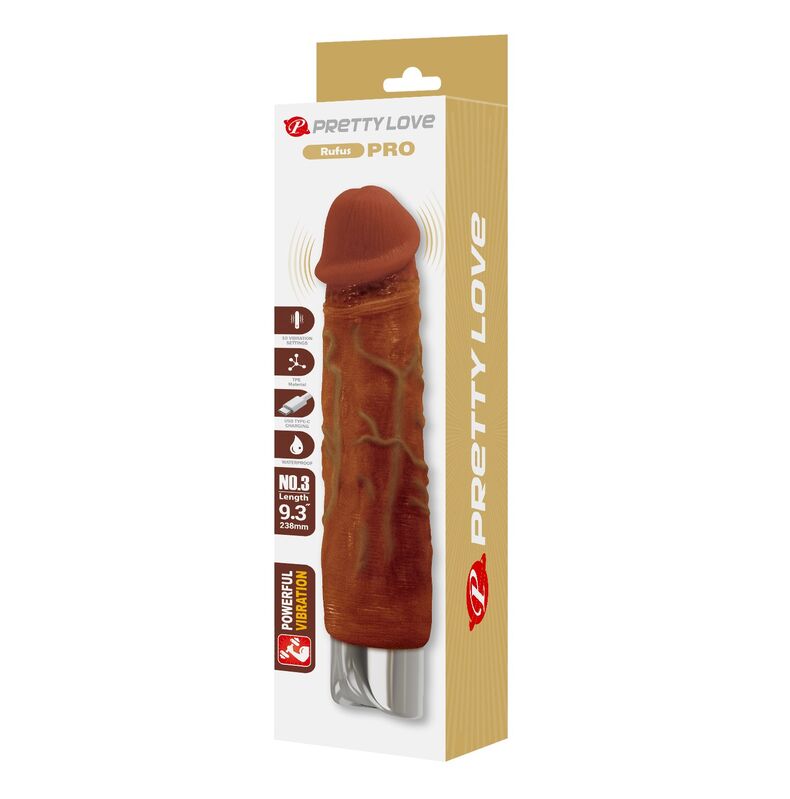Pretty Love-Pro Vibrator Realist 23,5 cm Marrone 9 Pretty Love-Pro Vibrator Realist 23,5 cm Marrone · Vibratori (imaginea 9)