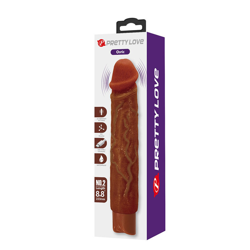 Pretty Love-Owen Vibratore Realistico 22,5 cm Marrone · Vibratori (immagine 5)
