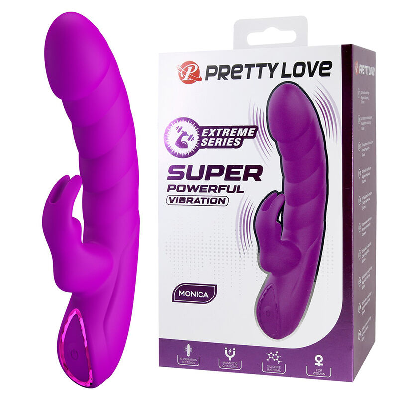 Pretty Love-Monica Vibratore G-spot e Clitoride Ricaricabile