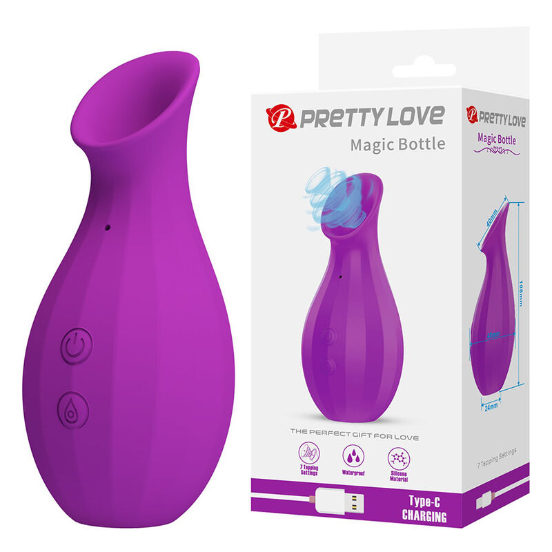 Pretty Love-Bottiglia magica Clitoride Stimolatore con Suzione Viola