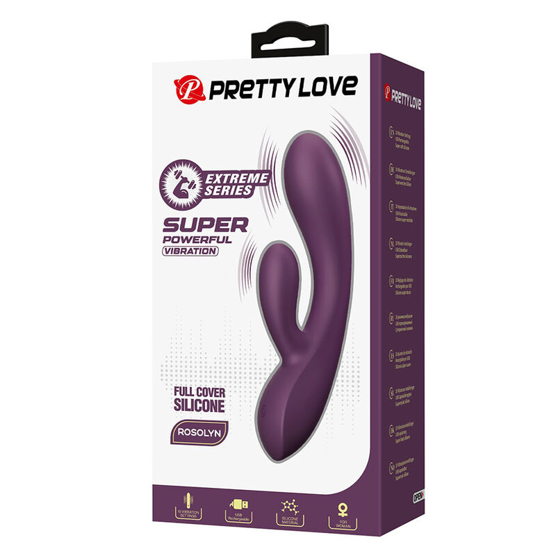 Pretty Love-Rosolyn Vibratore Rabbit Ricaricabile 10 Funzioni · Vibratori (imaginea 6)