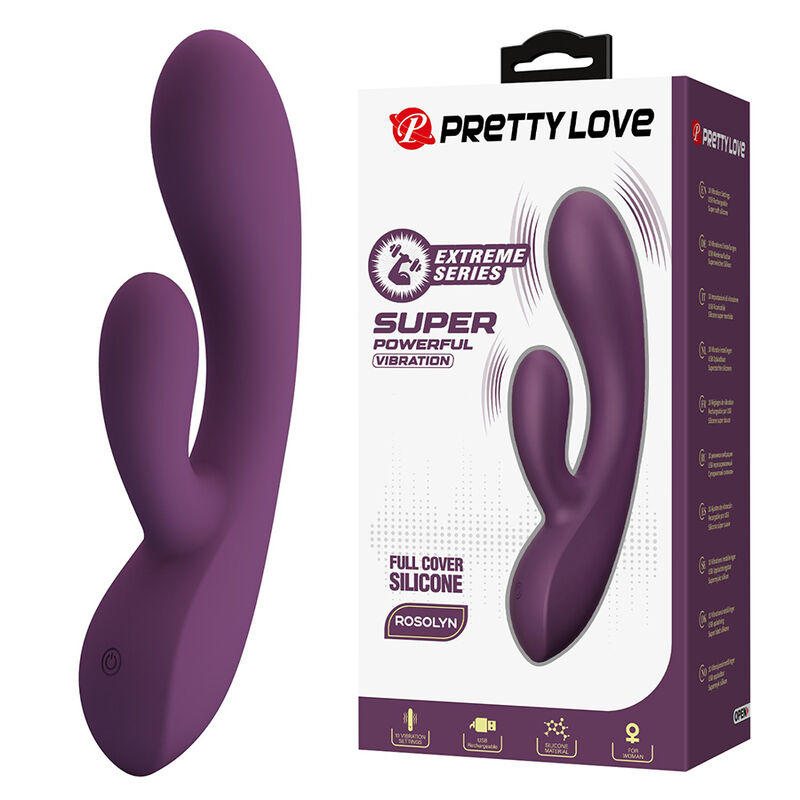 Pretty Love-Rosolyn Vibratore Rabbit Ricaricabile 10 Funzioni · Vibratori