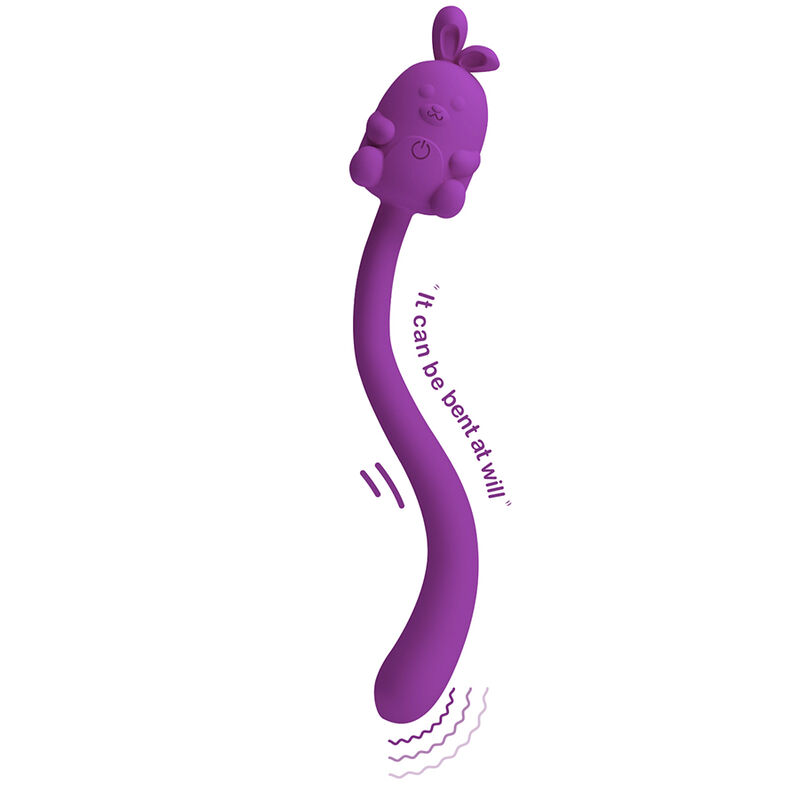 Pretty Love-Cute Bunny Vibratore Flessibile Ricaricabile Viola · Vibratori (immagine 9)