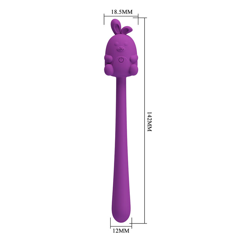 Pretty Love-Cute Bunny Vibratore Flessibile Ricaricabile Viola · Vibratori (immagine 5)