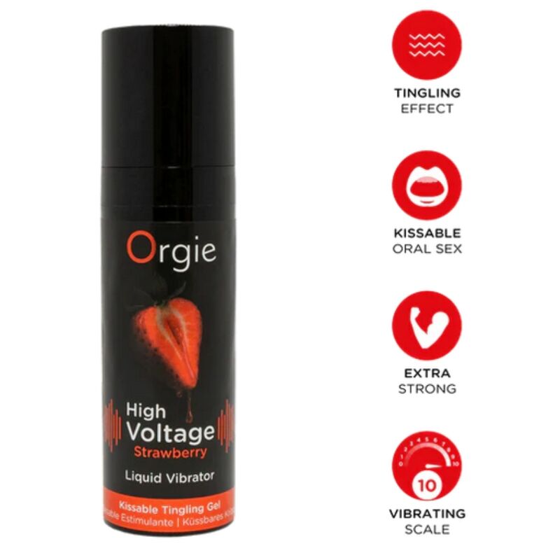 Orgie-Alta Voltaggio Vibratore Liquido Extra Potente Fragole