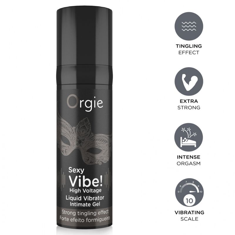 Orgie-Sexy Vibe Alta Voltaggio Vibratore Liquido Extra Forte
