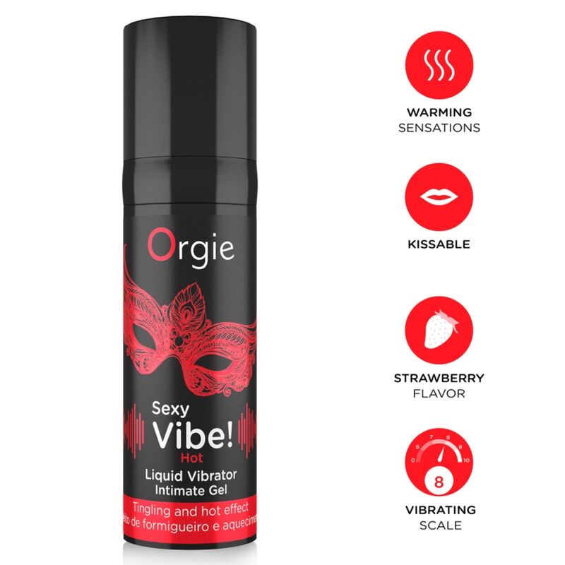 Orgie-Sexy Vibe Hot Vibratore Liquido con Effetto di Riscaldamento
