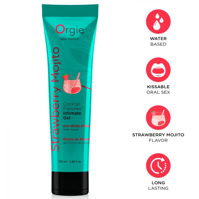 Orgie-Lube Tube Cocktail Mojito con Fragole Lubrificante