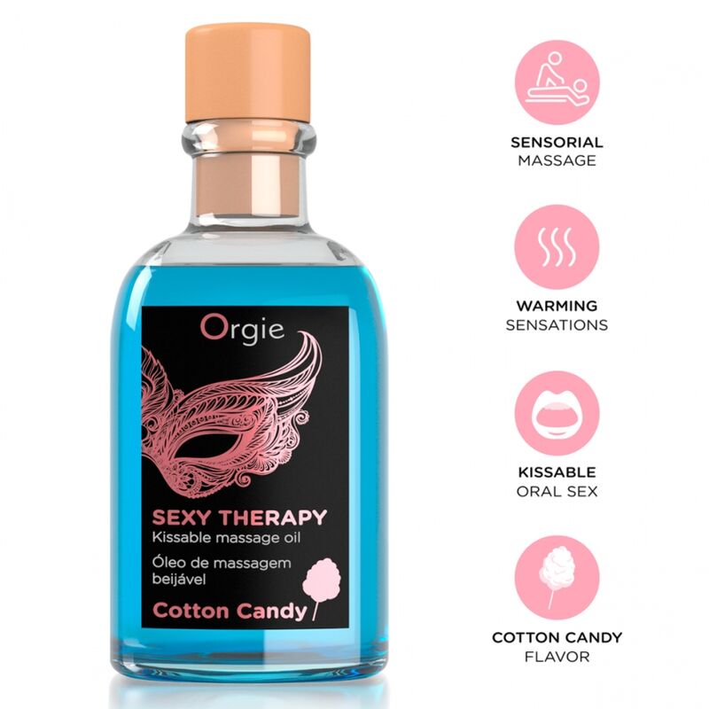Orgie-Lips Massage Set con Sapore di Waffle di Zucchero 100 ml