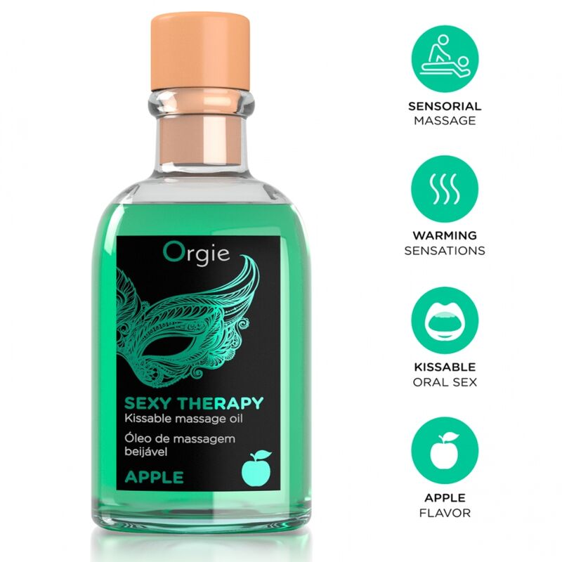 Orgie-Lips Massage Set con Aroma di Mela 100 ml