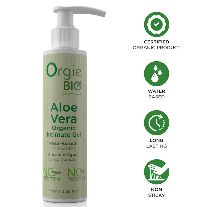 Orgie-Lubrificante biologico a base d'acqua con Aloe Vera