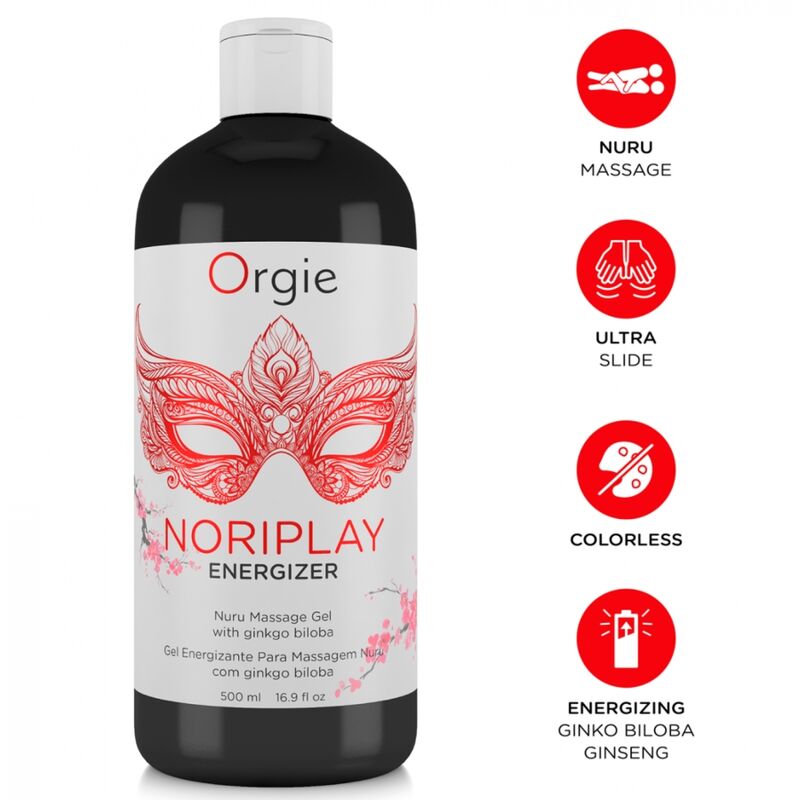 Orgie-Noriplay Energizer Gel Massaggio Nuru 500 ml · Massaggio erotico