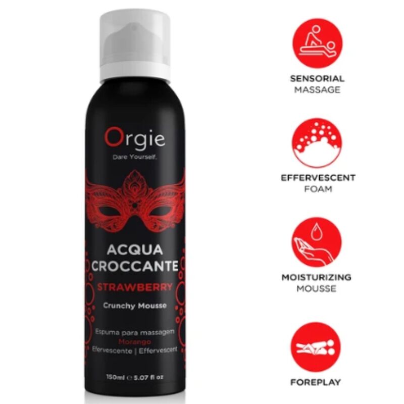 Orgie-Acqua Croccante Mousse di Massaggio Fragole 150 ml