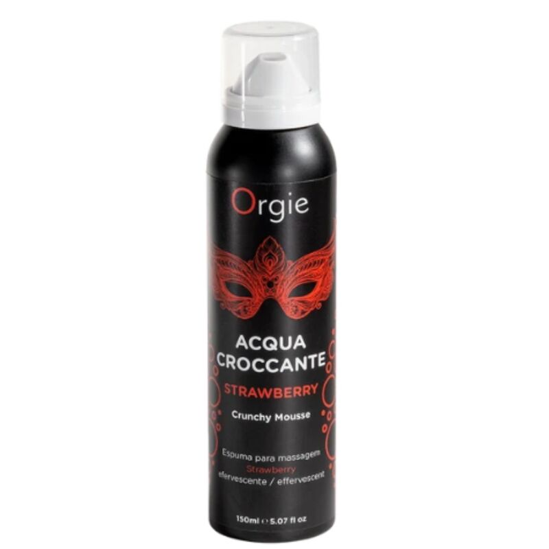 Orgie-Acqua Croccante Mousse di Massaggio Fragole 150 ml · Massaggio erotico (imaginea 3)