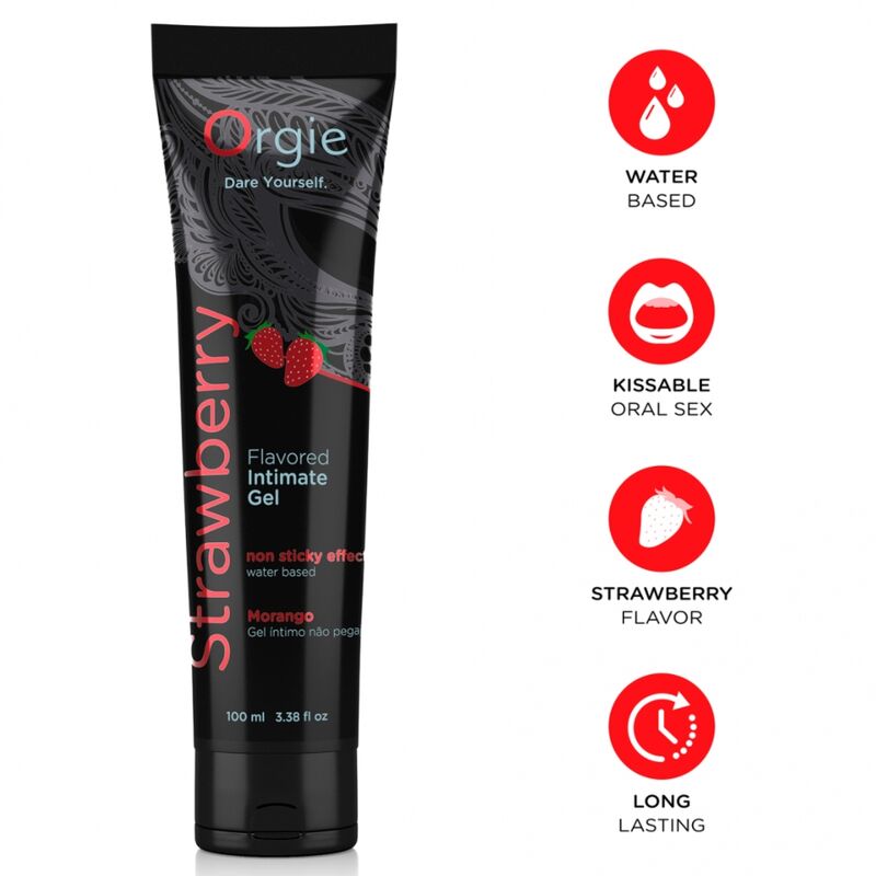 Orgie-Lube Tubo Lubrificante con Aroma di Fragola 100 ml 26 Orgie-Lube Tubo Lubrificante con Aroma di Fragola 100 ml