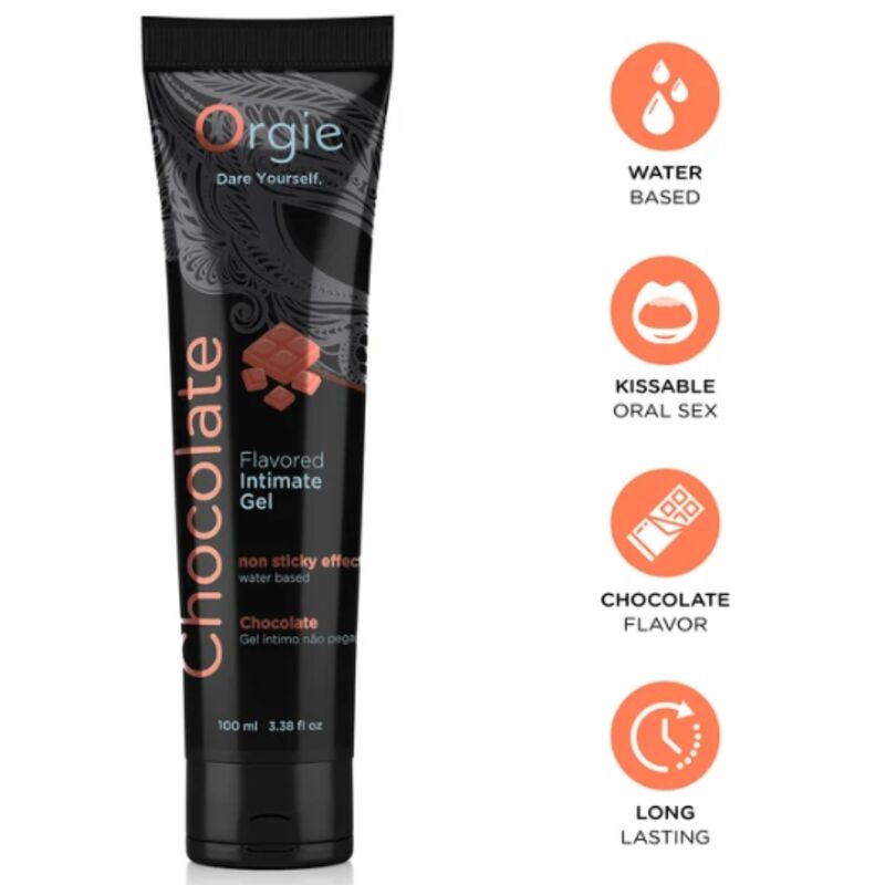 Orgie-Lube Tubo Lubrificante con Sapore di Cioccolato 100 ml