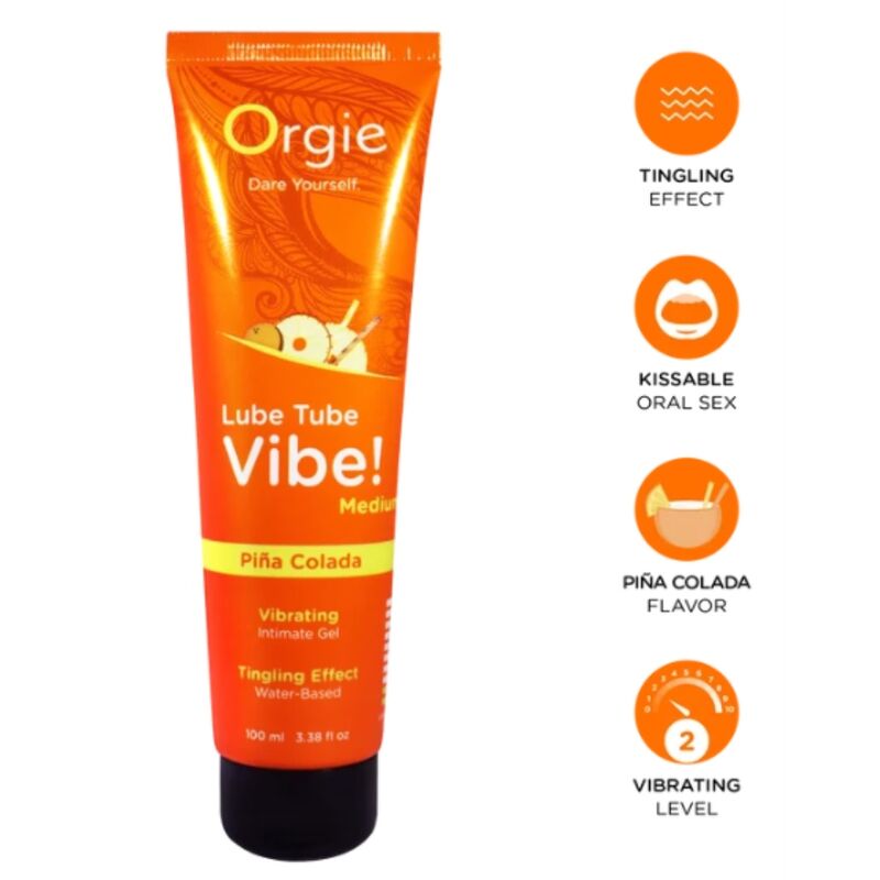 Orgie-Vibe! Piña Colada Lubrificante Formicolio Medio