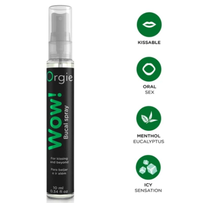 Orgie-Wow! Spray bocca mentolo ed eucalipto 10 ml
