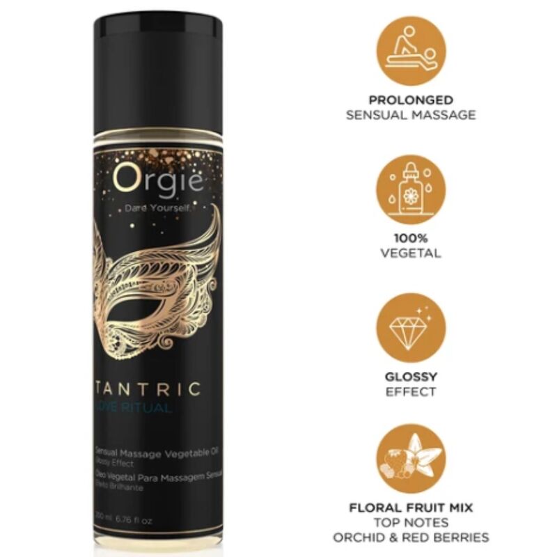 Orgie-Tantric Love Ritual Olio Vegetale da Massaggio 200 ml
