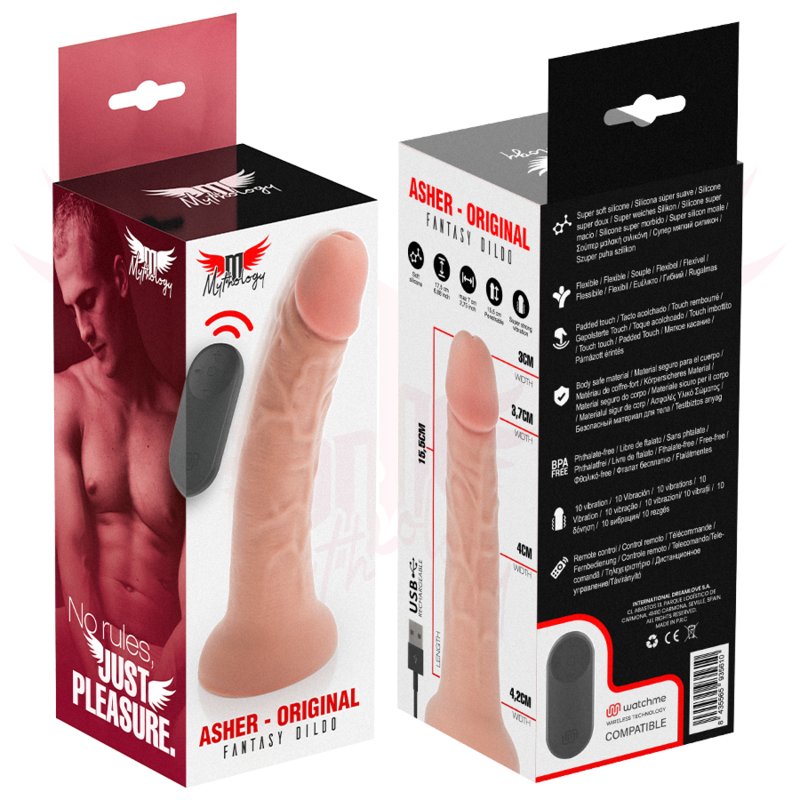 Mythology-Asher Originale Dildo Vibratore Silicone · Vibratori (immagine 12)