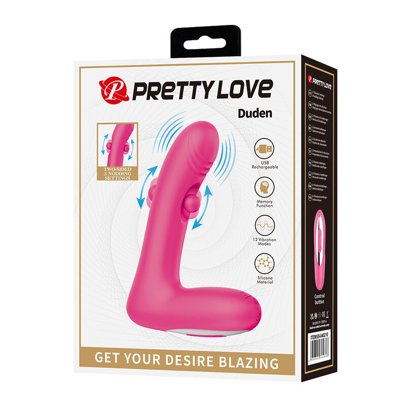 Pretty Love-Duden Vibratore in Silicone con Movimento Oscillante Rosa 10 Pretty Love-Duden Vibratore in Silicone con Movimento Oscillante Rosa · Vibratori (immagine 10)