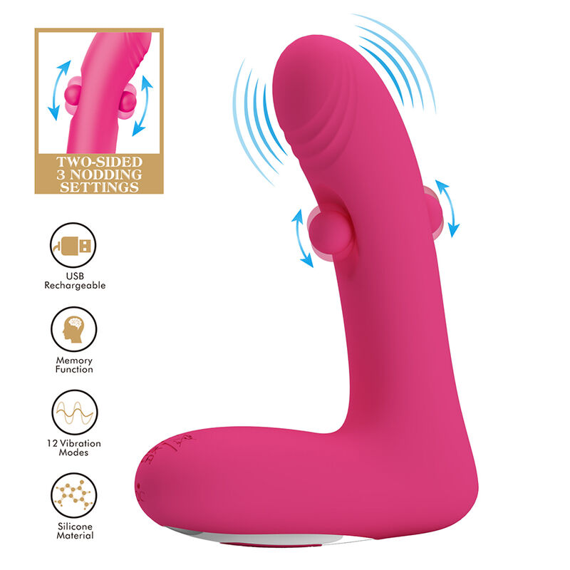 Pretty Love-Duden Vibratore in Silicone con Movimento Oscillante Rosa 3 Pretty Love-Duden Vibratore in Silicone con Movimento Oscillante Rosa · Vibratori (immagine 3)