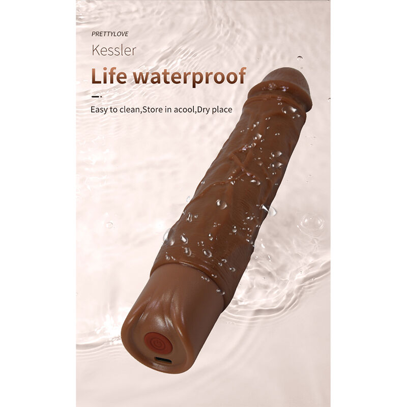 Pretty Love-Kessler Dildo Realist Vibrator 22 cm Marrone 5 Pretty Love-Kessler Dildo Realist Vibrator 22 cm Marrone · Dildo & Stimolatori (imaginea 5)
