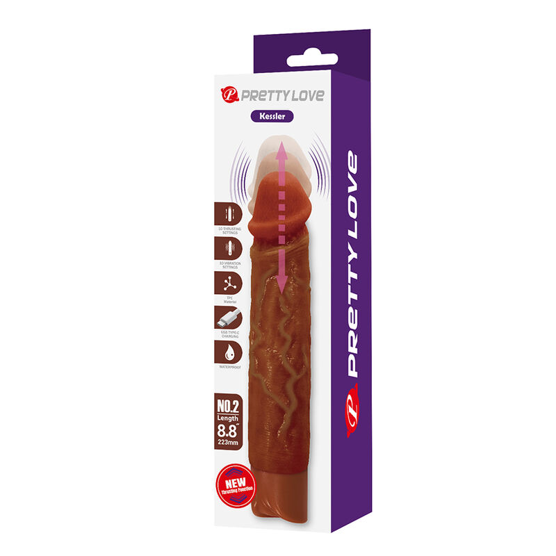 Pretty Love-Kessler Dildo Realist Vibrator 22 cm Marrone 9 Pretty Love-Kessler Dildo Realist Vibrator 22 cm Marrone · Dildo & Stimolatori (imaginea 9)