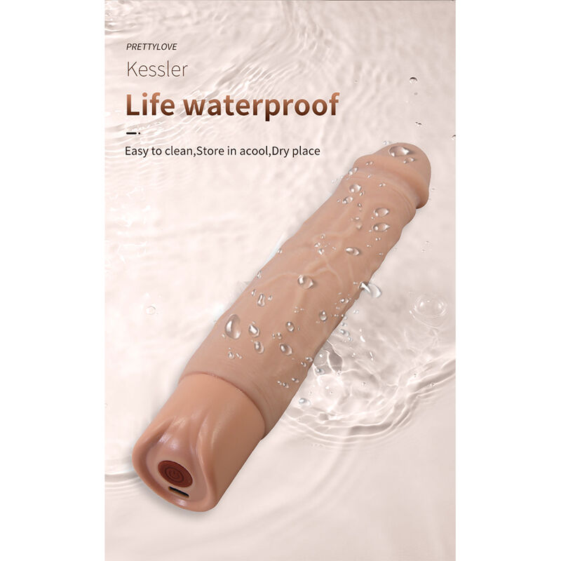 Pretty Love-Kessler Dildo Realist Vibrator 22 cm Naturale · Dildo & Stimolatori (imaginea 3)