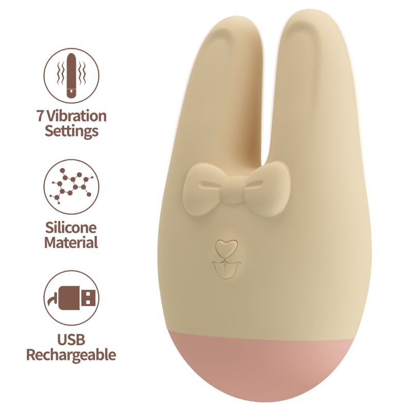 Romance-Stimolatore esterno Bunny con vibrazione 7 modalità
