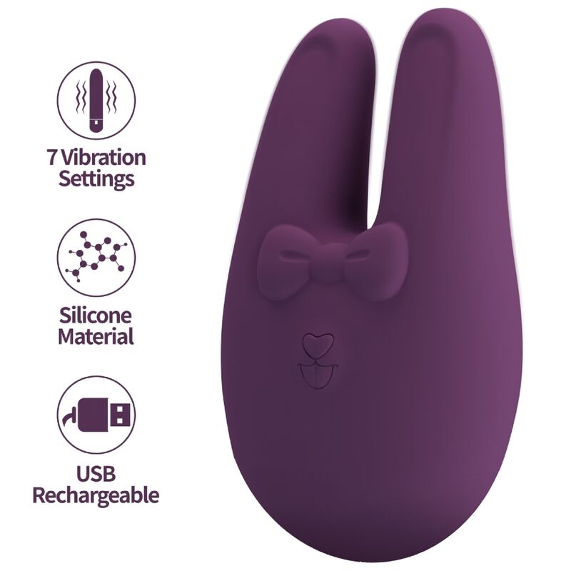 Romance-Stimolatore esterno Bunny con vibrazione 7 modalità