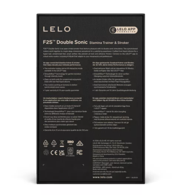 Lelo-F2S Double Sonic Masturbatore Uomo Rosso 5 Lelo-F2S Double Sonic Masturbatore Uomo Rosso · Masturbatori (imaginea 5)