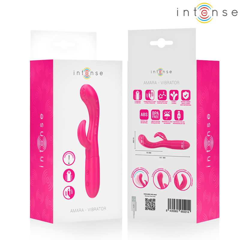 Intense-Amara Vibratore con Lingua Stimolante, 10 Vibrazioni 449 Intense-Amara Vibratore con Lingua Stimolante, 10 Vibrazioni